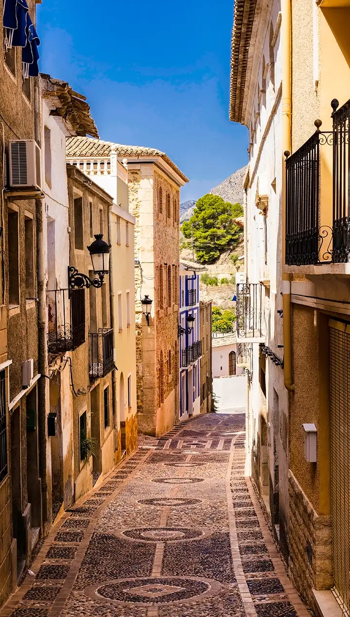 Narrow street typical Iberian village
