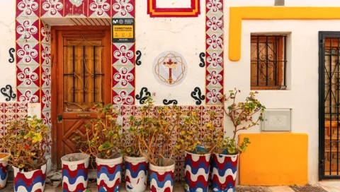 Colourful house in Costa Blanca region