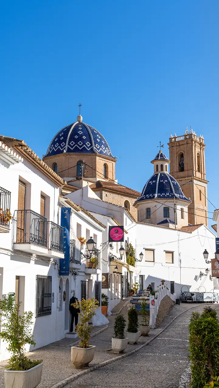 Nice view toward Altea church