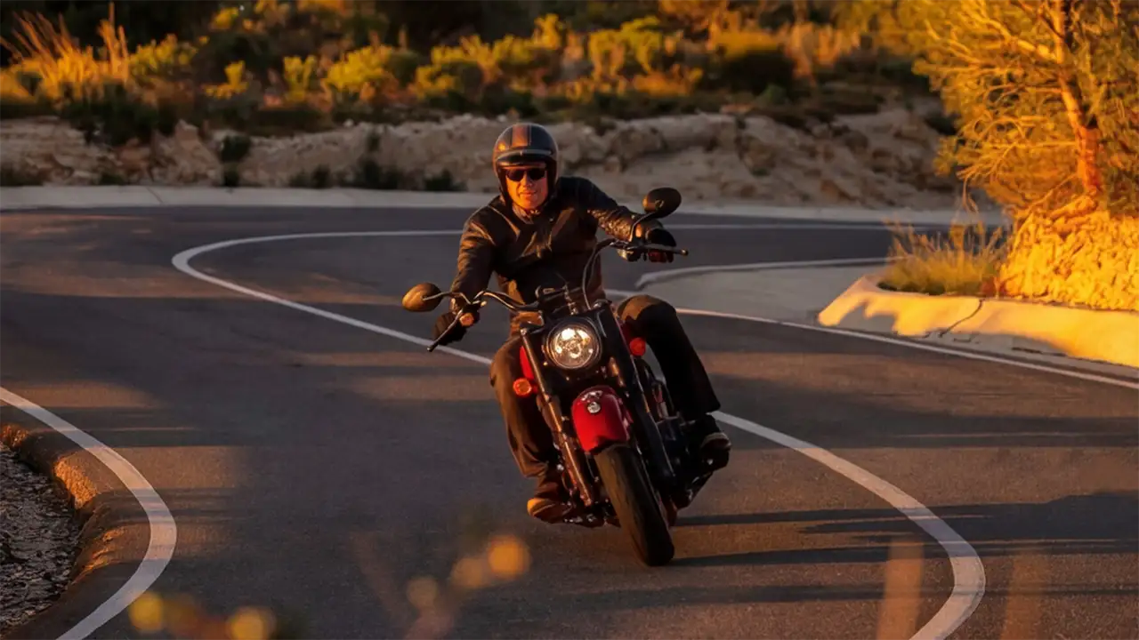 Indian Chief Vintage  road sunset